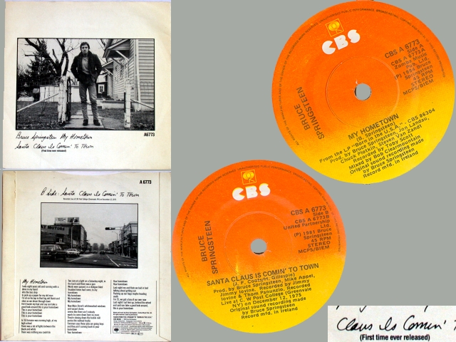 Bruce Springsteen - MY HOMETOWN / SANTA CLAUS …..